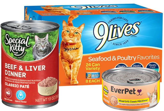 9Lives, EverPet and Special Kitty cat food recall