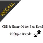 CBD & Hemp Oil for Pets Recall – Multiple Brands | July 2020